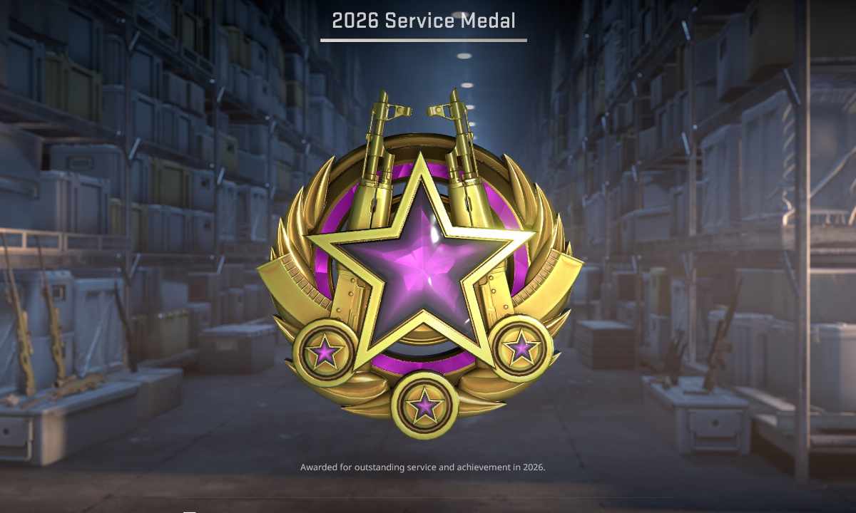 CS2: Medalha de Serviço de 2026 é oficializada pela Valve