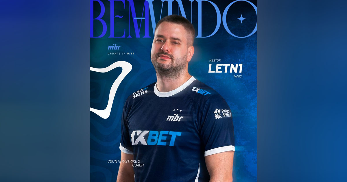 CS2: MIBR anuncia LETN1 como novo treinador para a temporada 2026