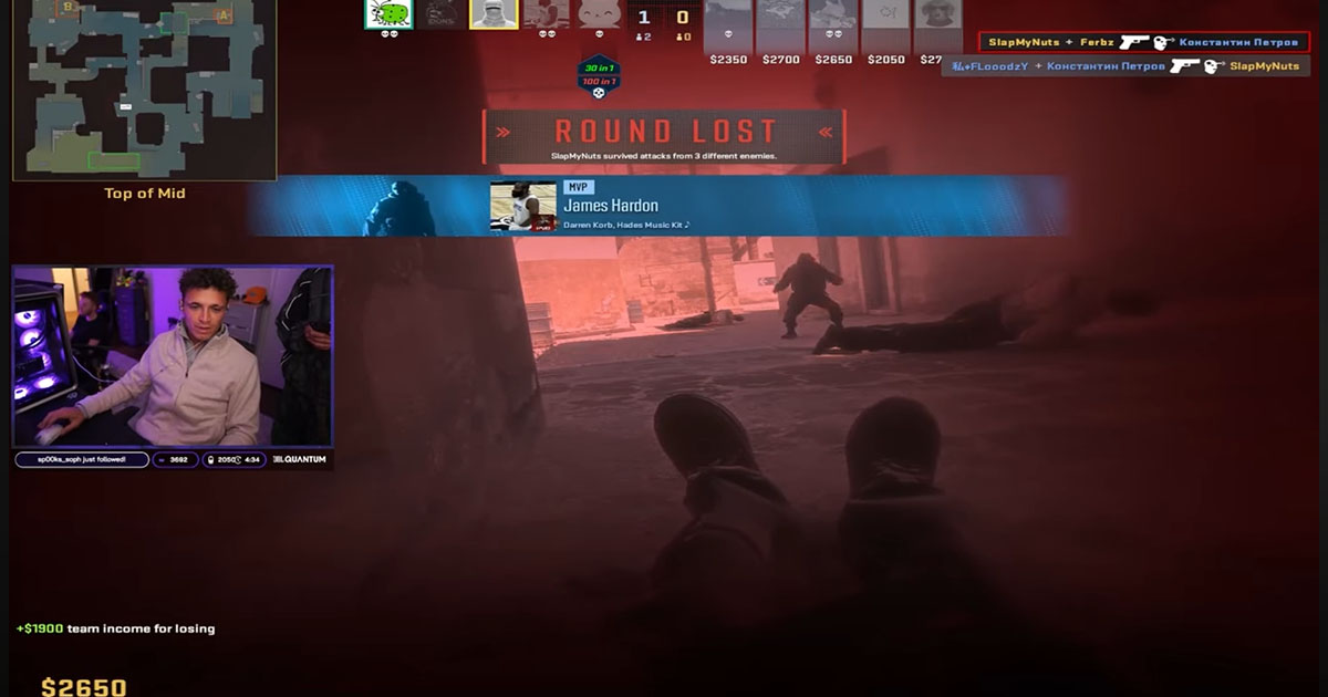 CS2: Campeão mundial da Fórmula 1 é xingado por companheiro de time durante partida online