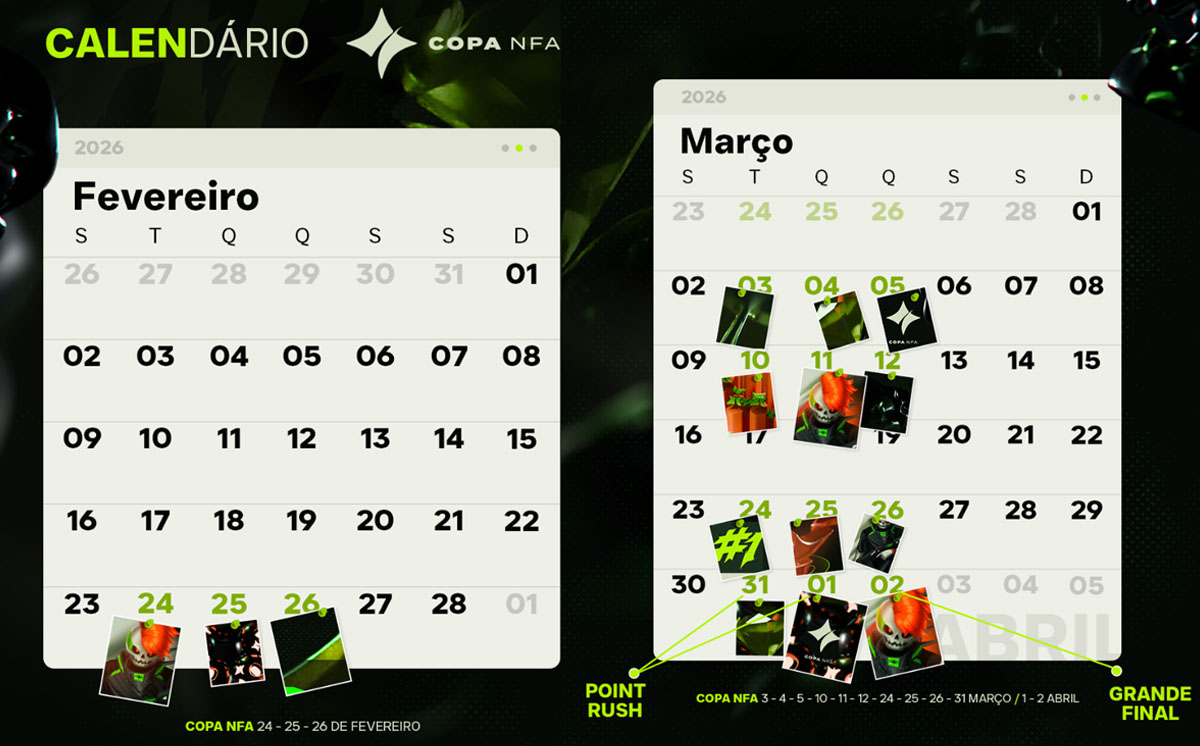 Free Fire: Copa NFA split 1 2026 anuncia datas e novo formato