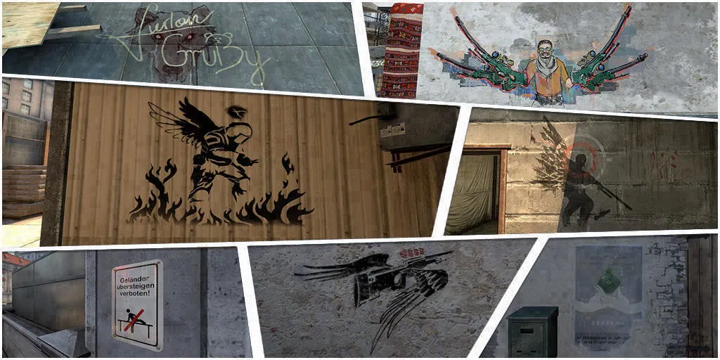 Lista completa de Graffitis e Callouts do CS que homenageiam lendas do competitivo
