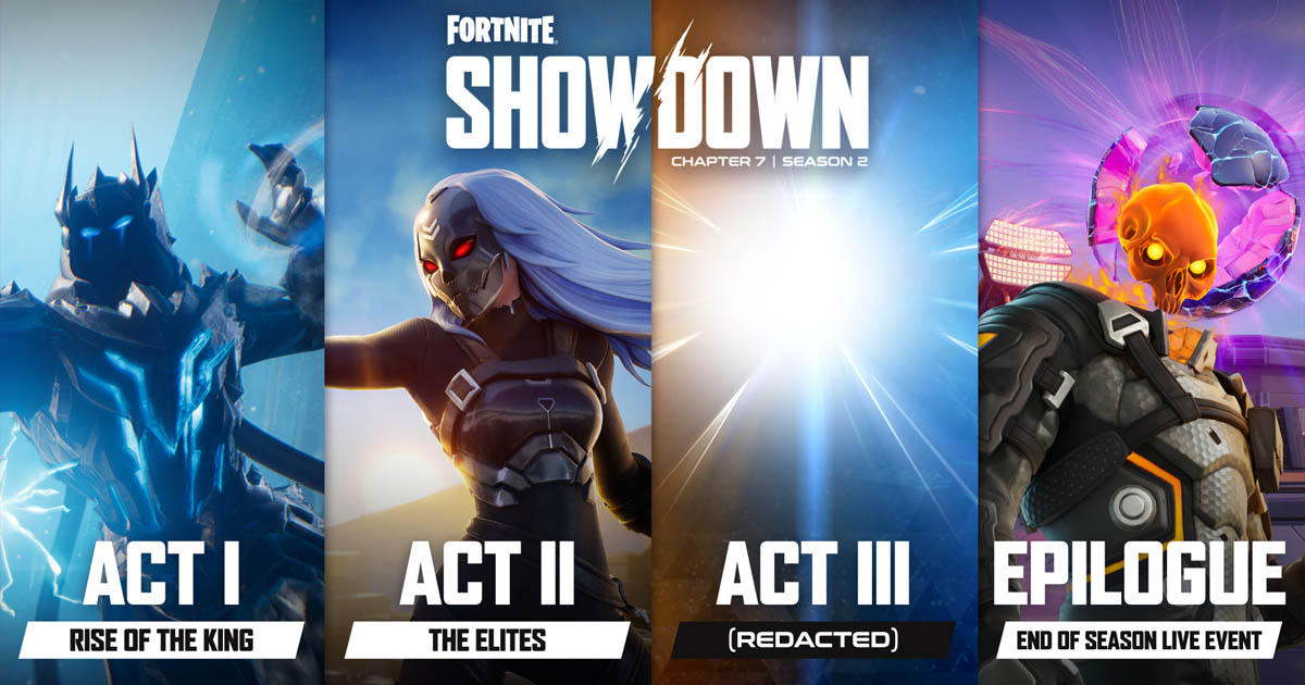 Fortnite: Roadmap da Temporada 2 do Capítulo 7 revela novos atos e evento ao vivo
