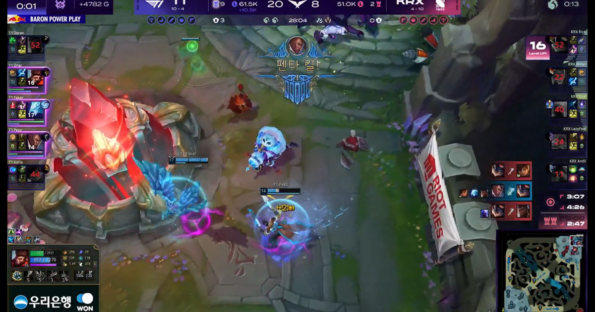 LCK 2026: Peyz chega ao 14º pentakill e amplia recorde histórico