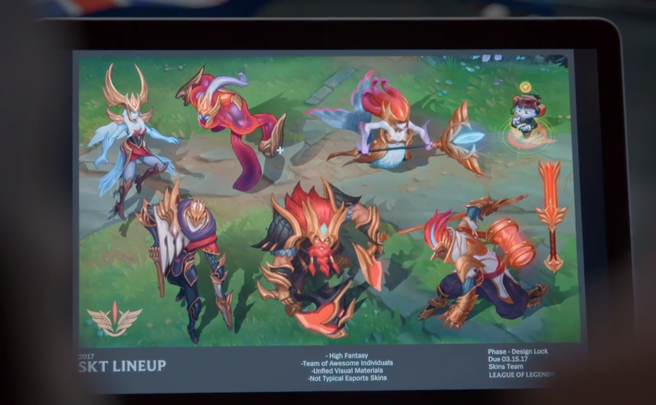 Vazam imagens das novas skins SKT