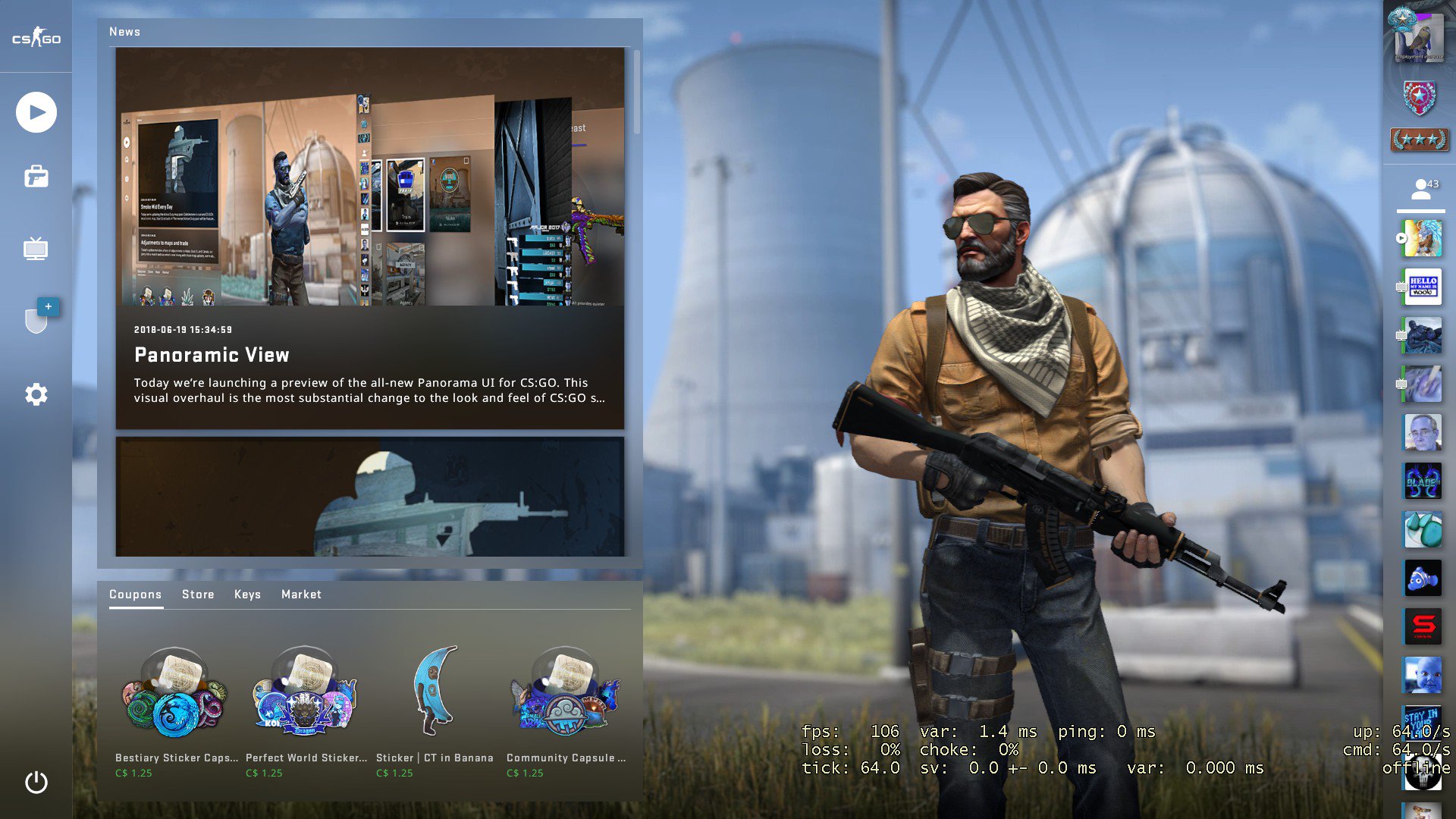 CS:GO receberá nova interface visual
