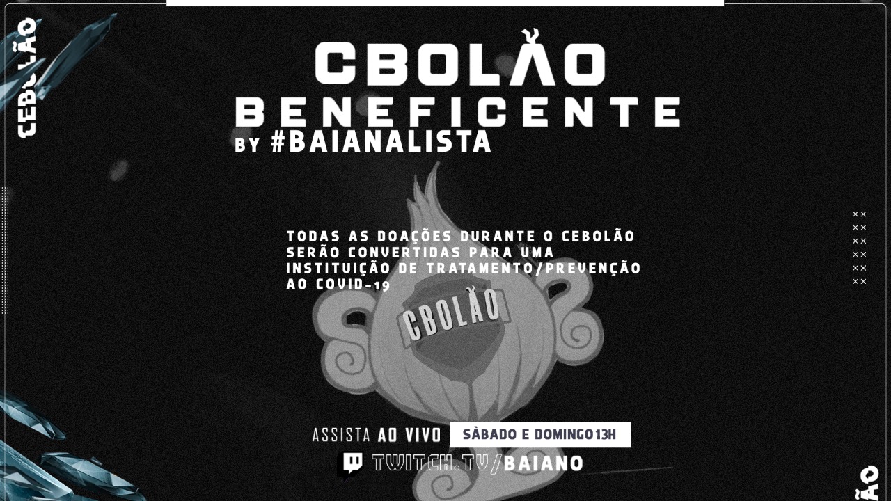 LoL: Organizado por baiano, CBOLÃO contará com jogadores profissionais e streamers em torneio beneficente