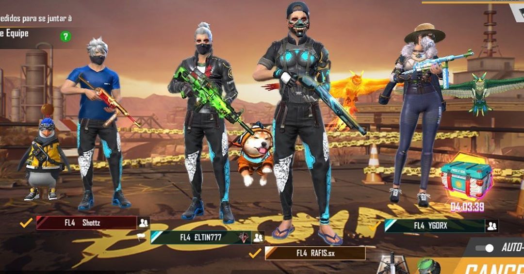 Free Fire: Flamengo B4 anuncia sua line-up de emulador