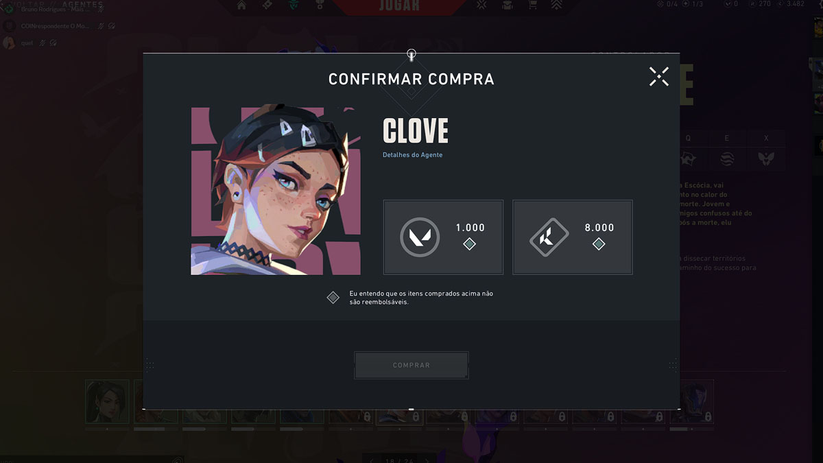 Como desbloquear agentes no VALORANT de graça
