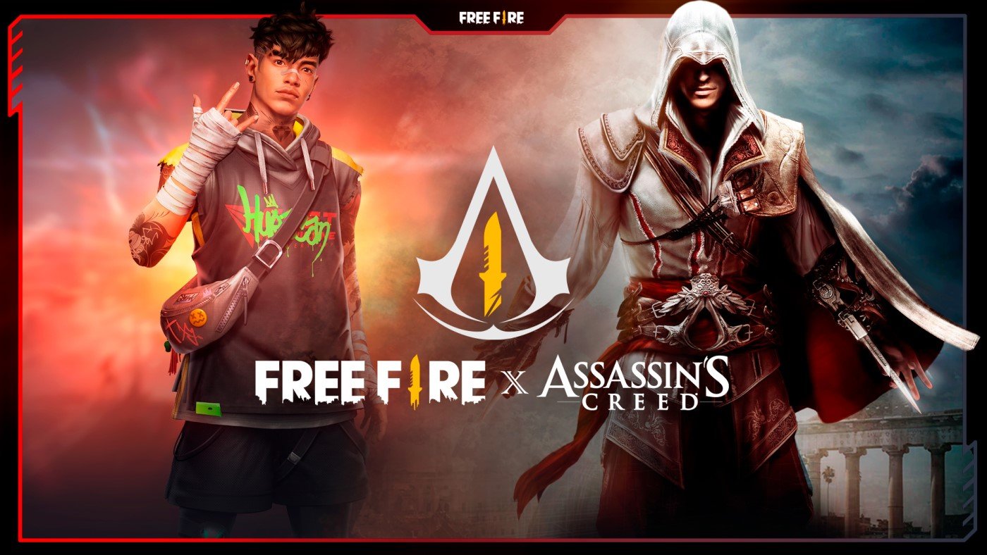 Free Fire segue em alta em 2022 com crossover com Assassin’s Creed e BTS