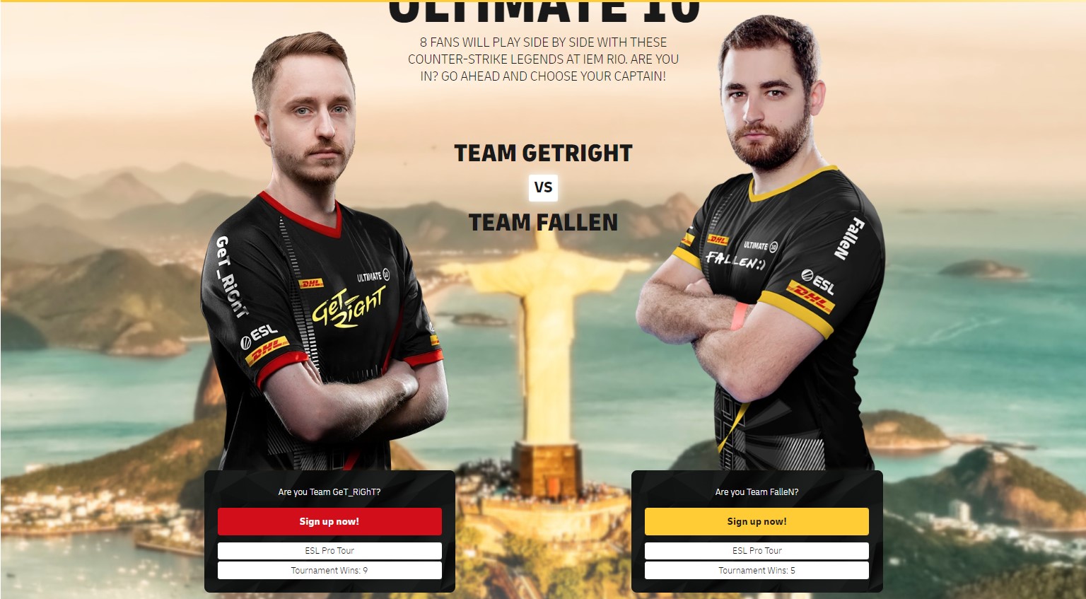 IEM Major Rio 2022: Veja como concorrer a um showmatch com Fallen e GeT_RiGhT