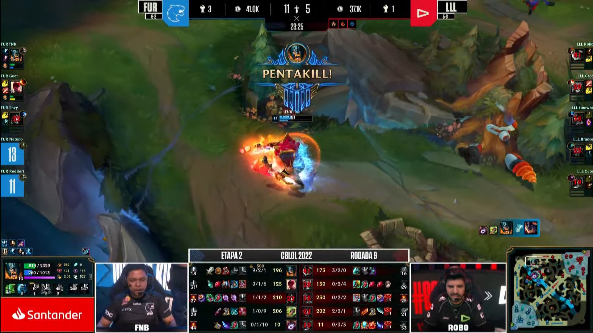 CBLOL 2022: fNb realiza Pentakill de Olaf contra a LOUD; veja a jogada