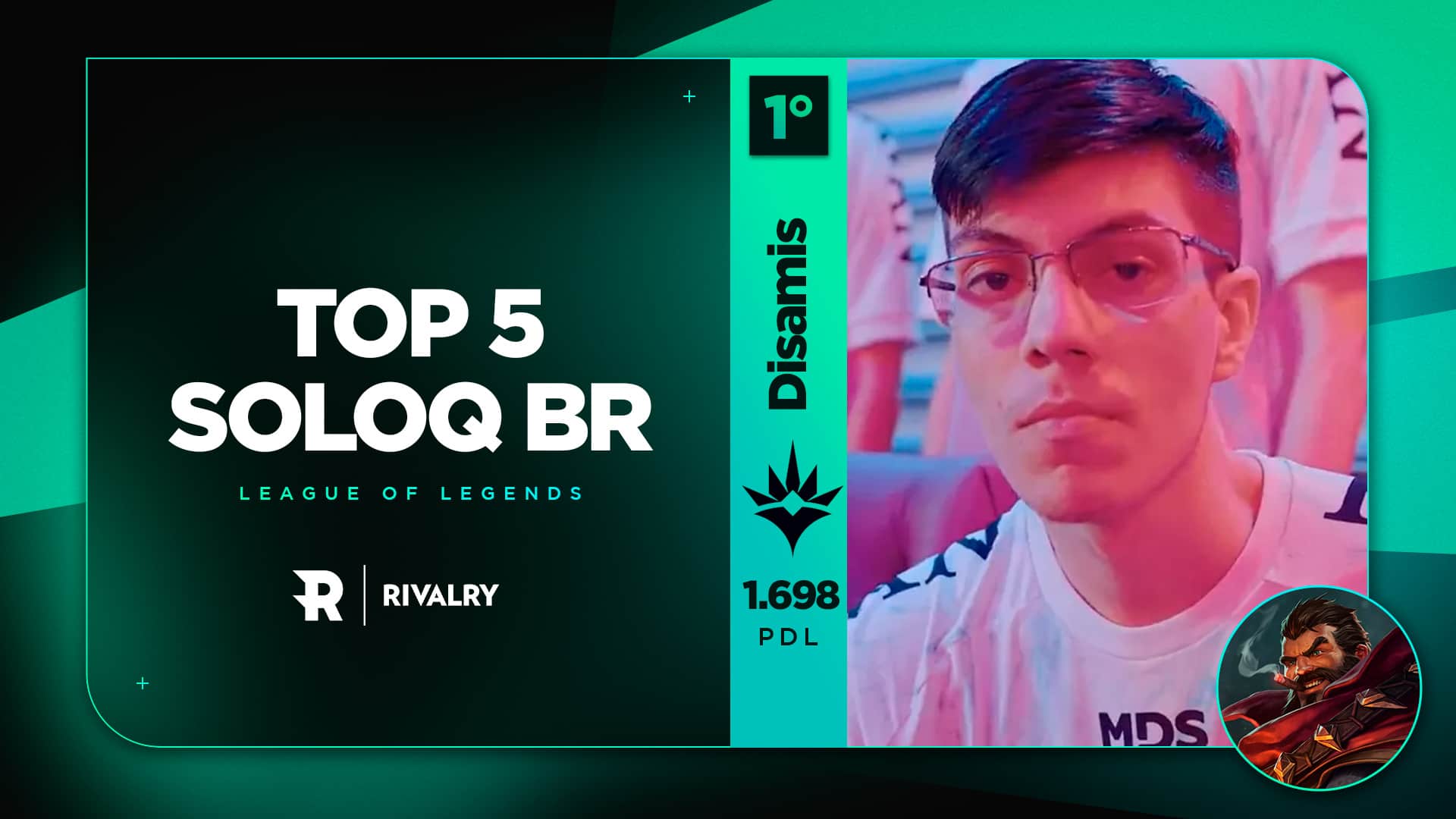 Top5 SoloQ BR – Disamis volta à liderança e abre vantagem – 16/08