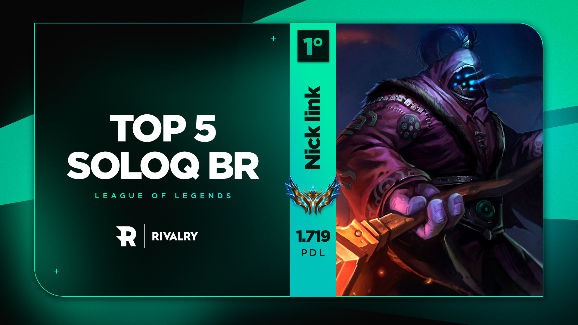 Top5 SoloQ BR: Nick link supera Disamis e volta à liderança – 02/08