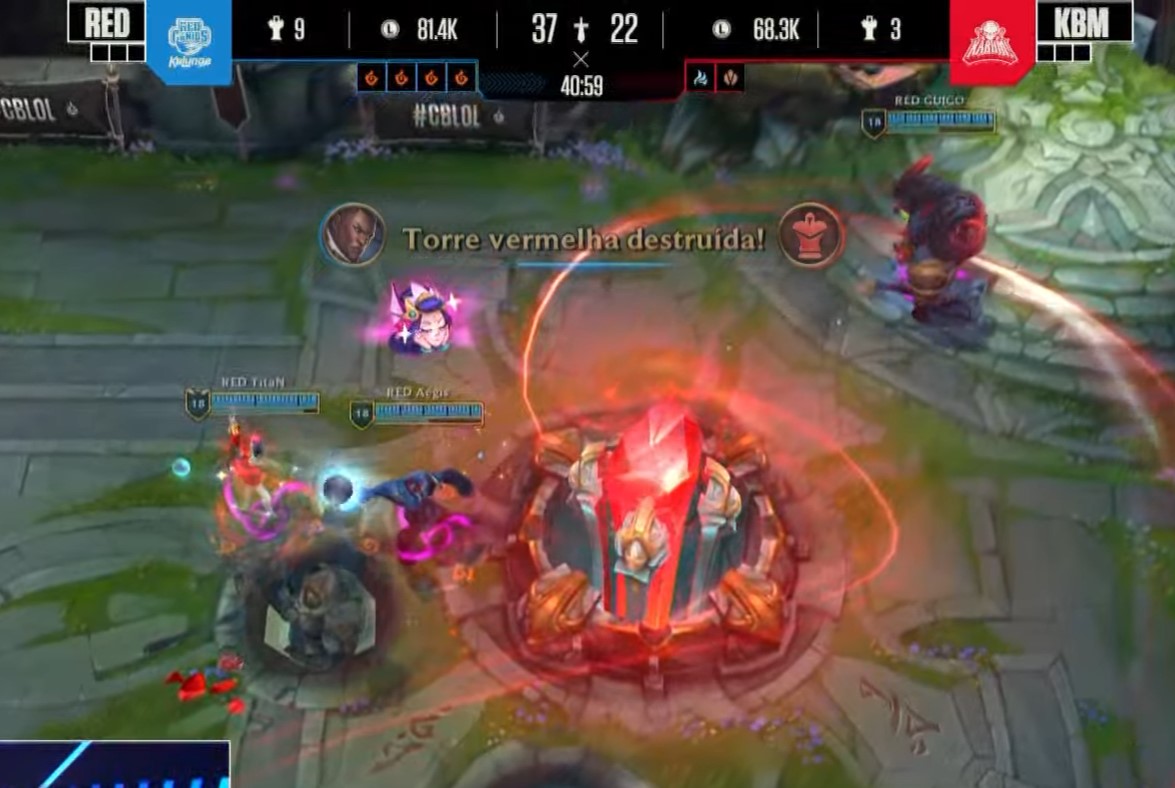 CBLOL 2022: RED e KBM fazem jogo com 59 kills; Parang termina 0/14