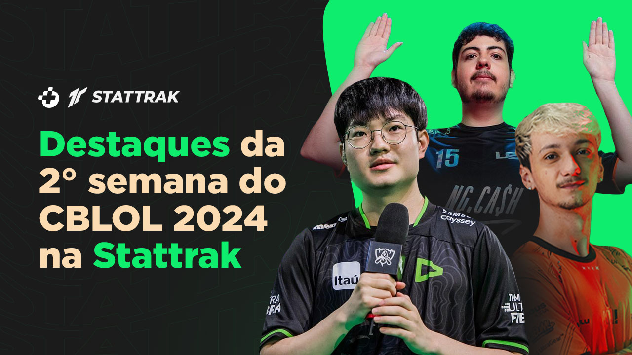 CBLOL 2024: Jogadores em destaque na Stattrak na 2° semana