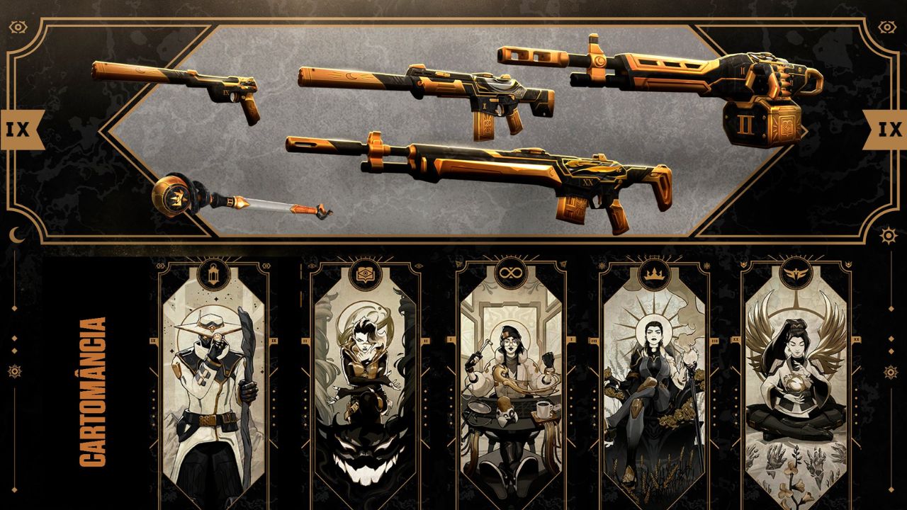 VALORANT: Novo pacote Cartomancia é lançado; Veja skins