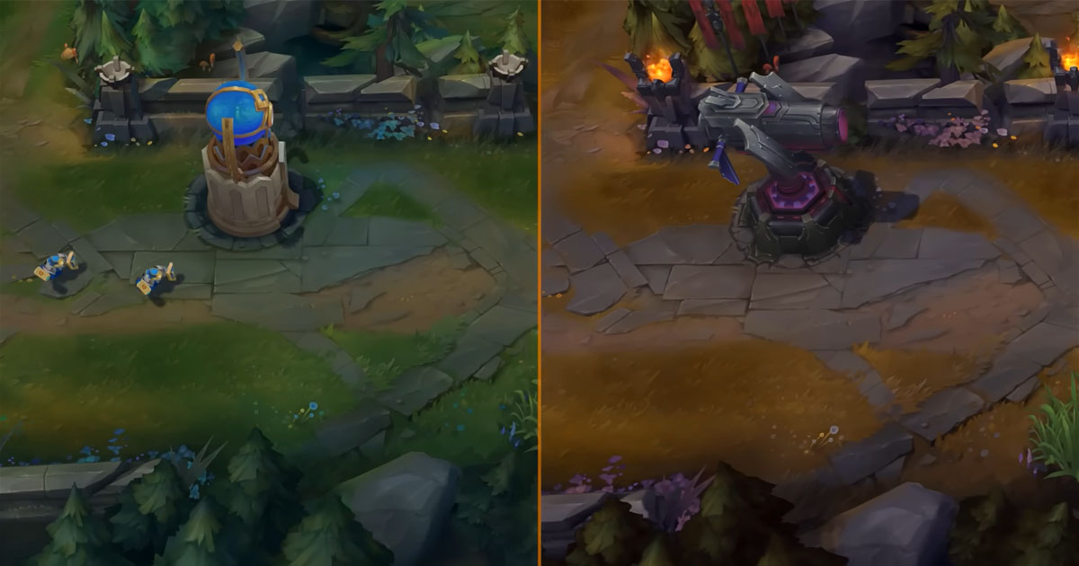 LoL: Vídeo faz comparativo do mapa atual e o mapa de Noxus para 2025