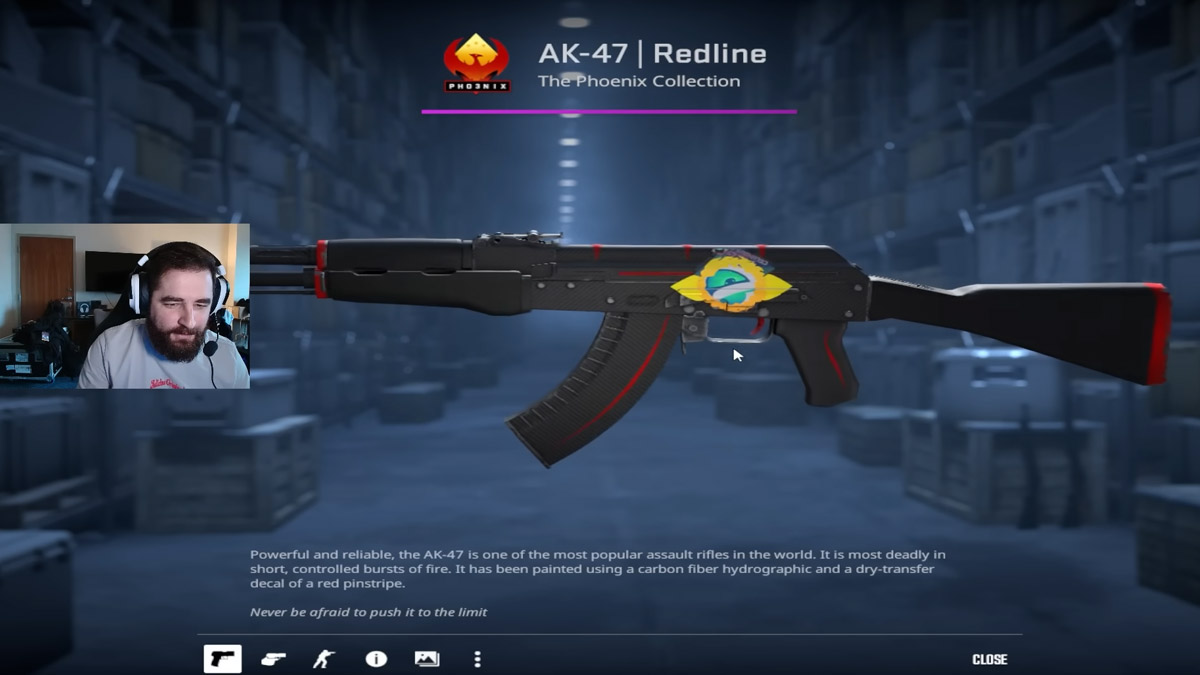 BLAST.tv Austin Major 2025: FalleN monta AK-47 com bandeira do Brasil para os playoffs