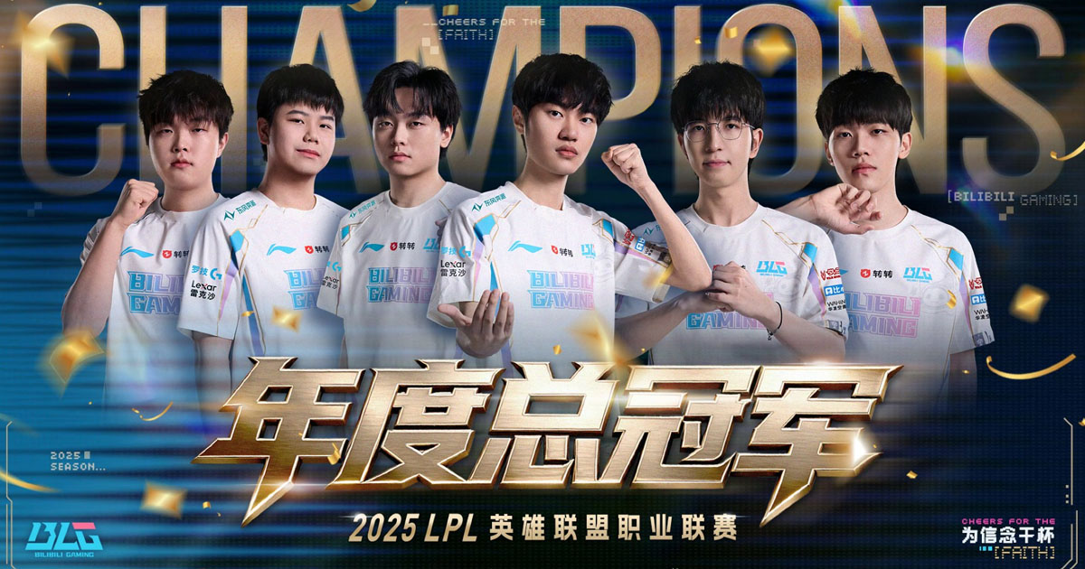 LPL 2025: BLG vence a Top Esports e é campeã do 3° split