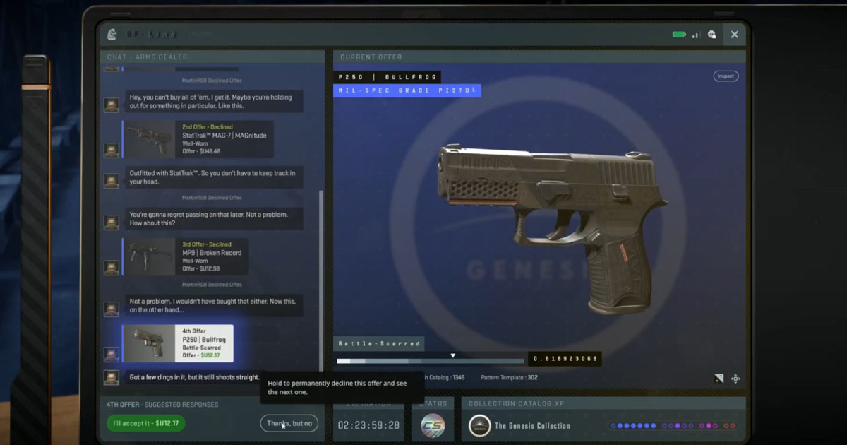 CS2: Valve lança coleção Genesis, sons inéditos para granadas e melhorias no subtick