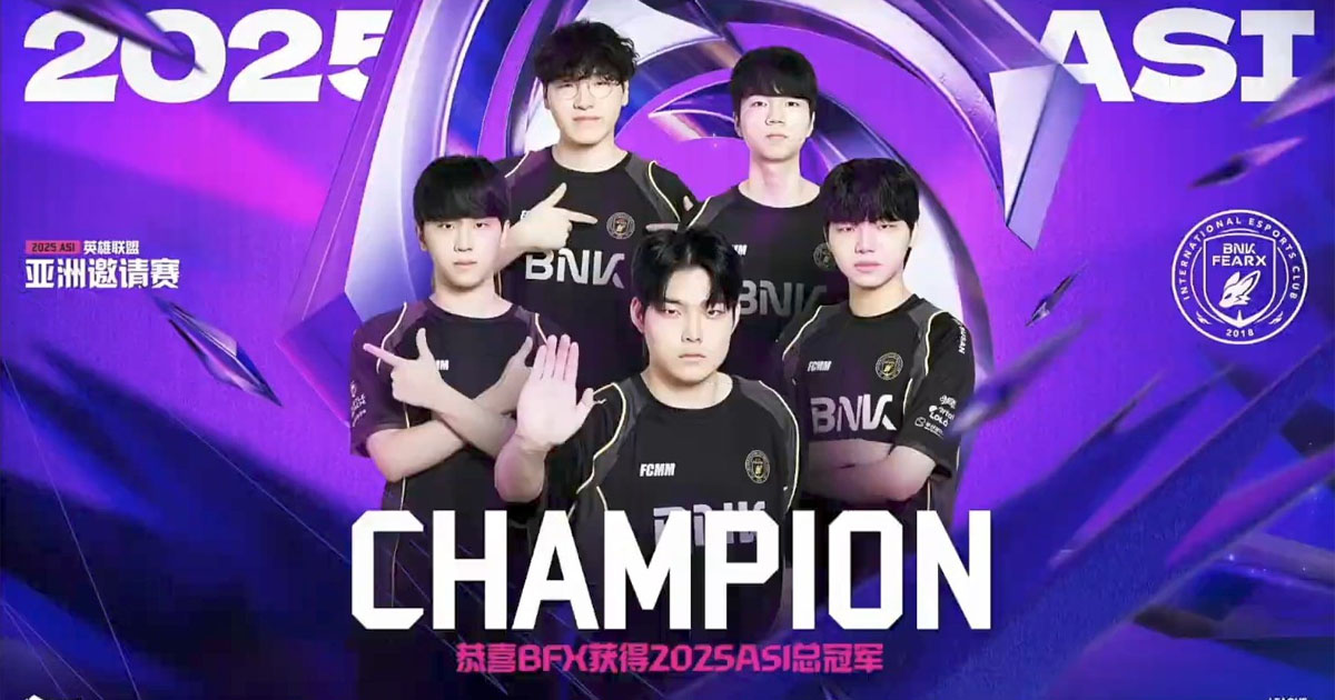 Asia Invitational 2025: BNK FearX vence Dplus KIA e conquista o título do torneio