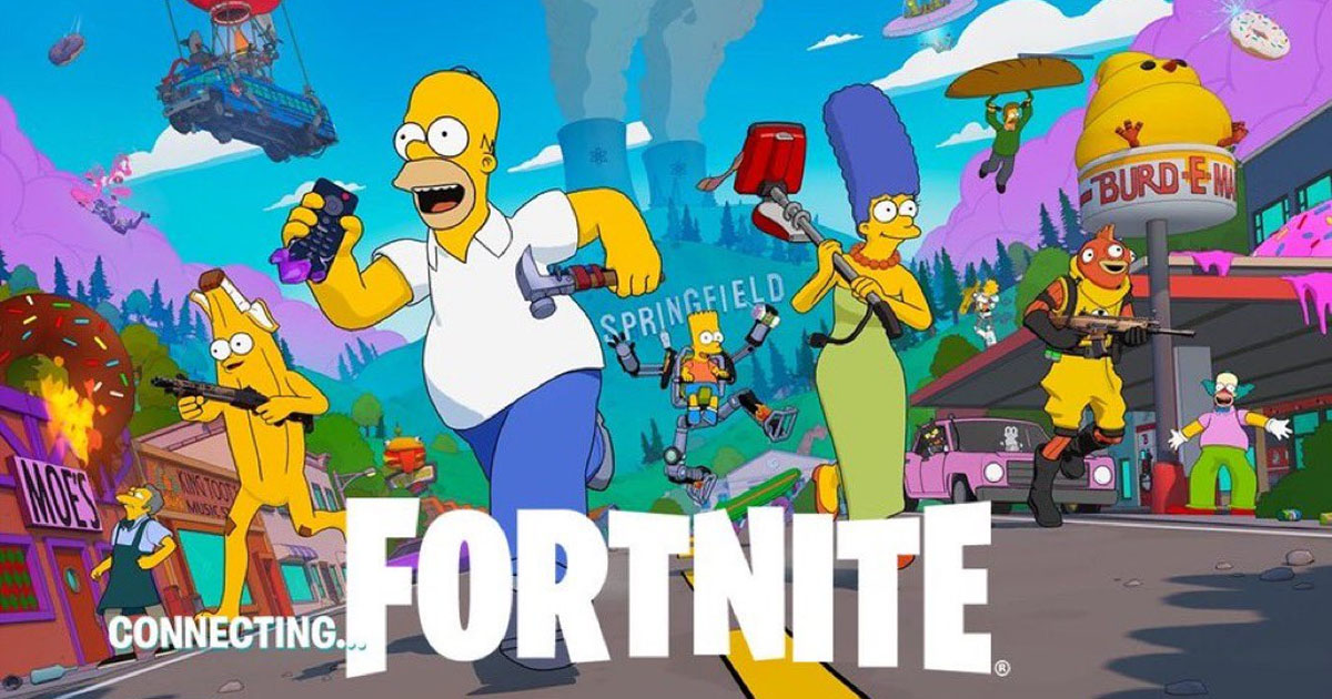 Fortnite: Crossover com Os Simpsons é confirmado e terá episódio especial