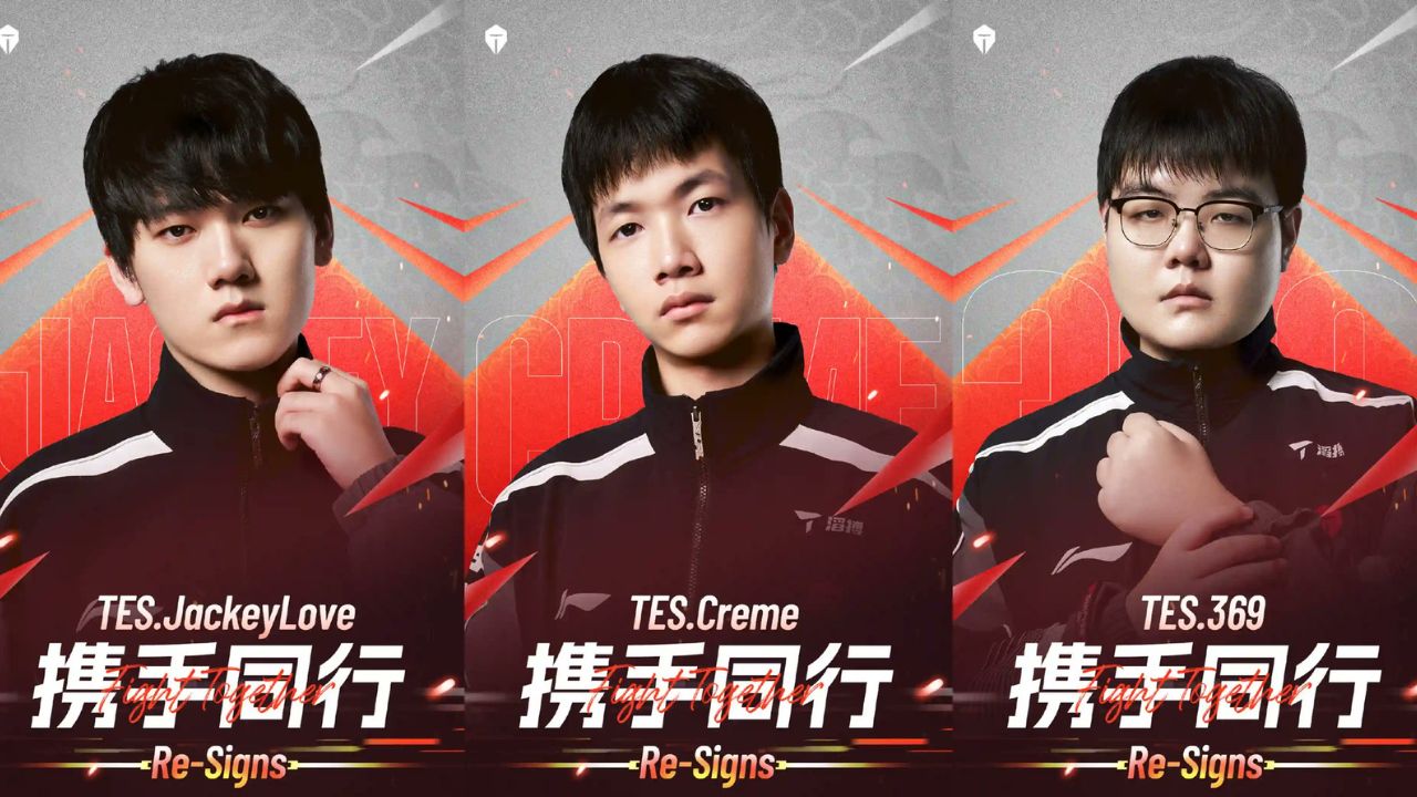 LPL 2026: TES oficializa a renovação de três jogadores do seu elenco de 2025