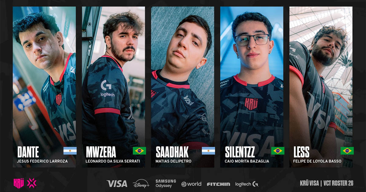 VCT Américas 2026: KRÜ revela nova lineup com dois campeões mundiais