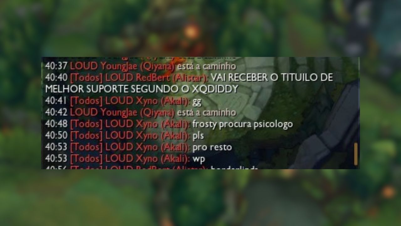 CBLOL 2026: Frosty é foco de provocação dos jogadores da LOUD