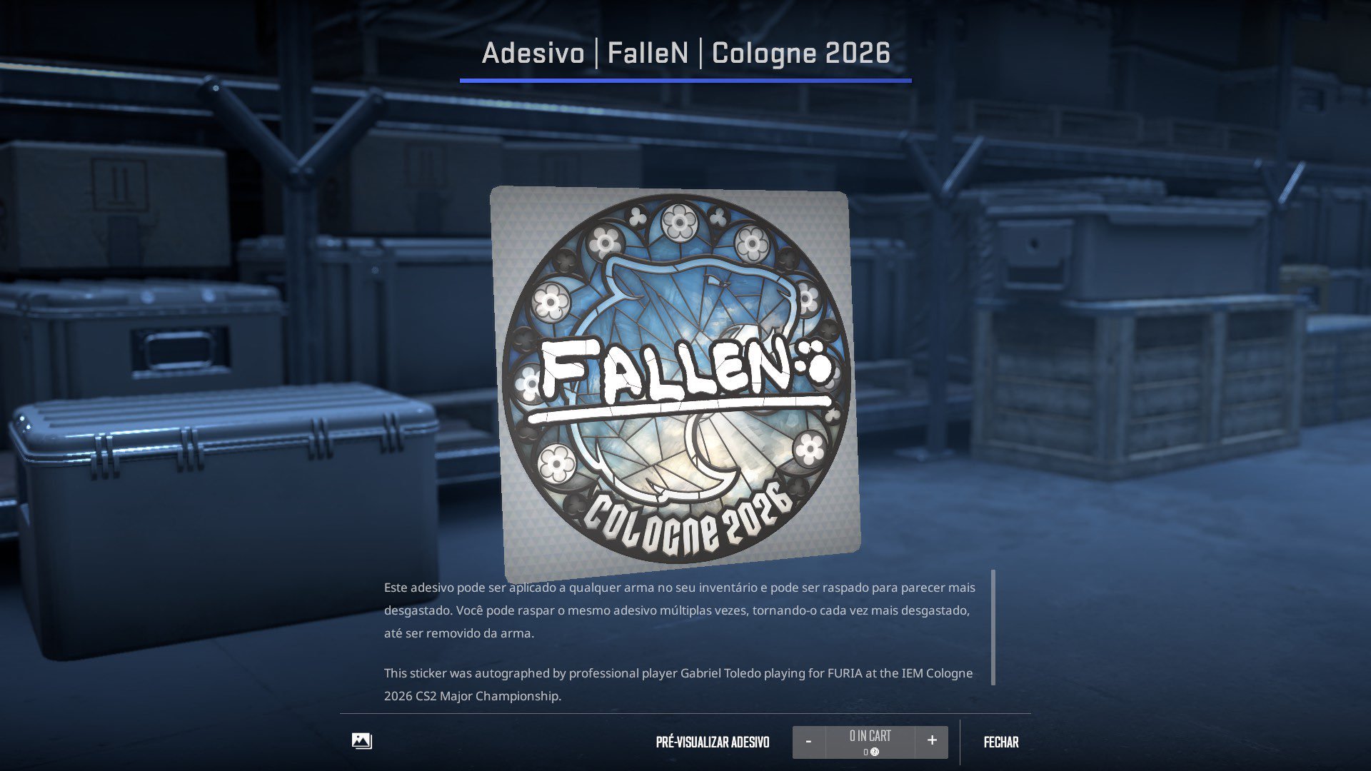 IEM Cologne Major 2026: Valve lança stickers e acaba com cápsulas