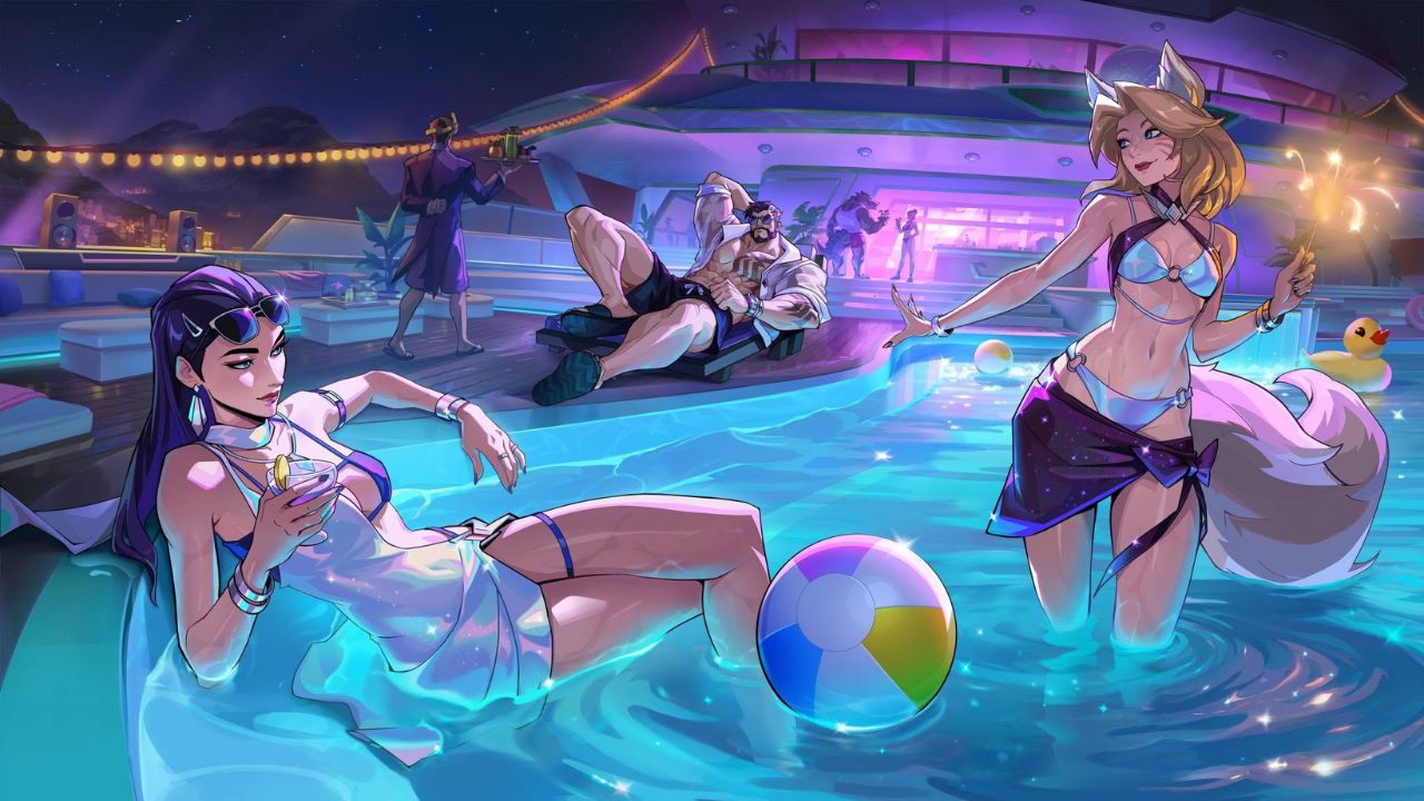 Novas skins Noitada Curtindo o Verão no 2XKO: preço, data de lançamento e campeões
