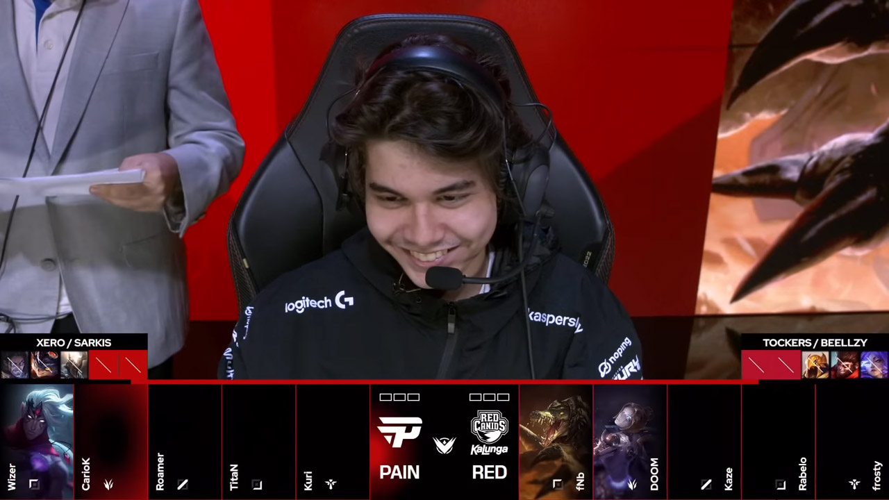 Doom na RED Canids (2025)/Foto: Reprodução/CBLOL Flickr